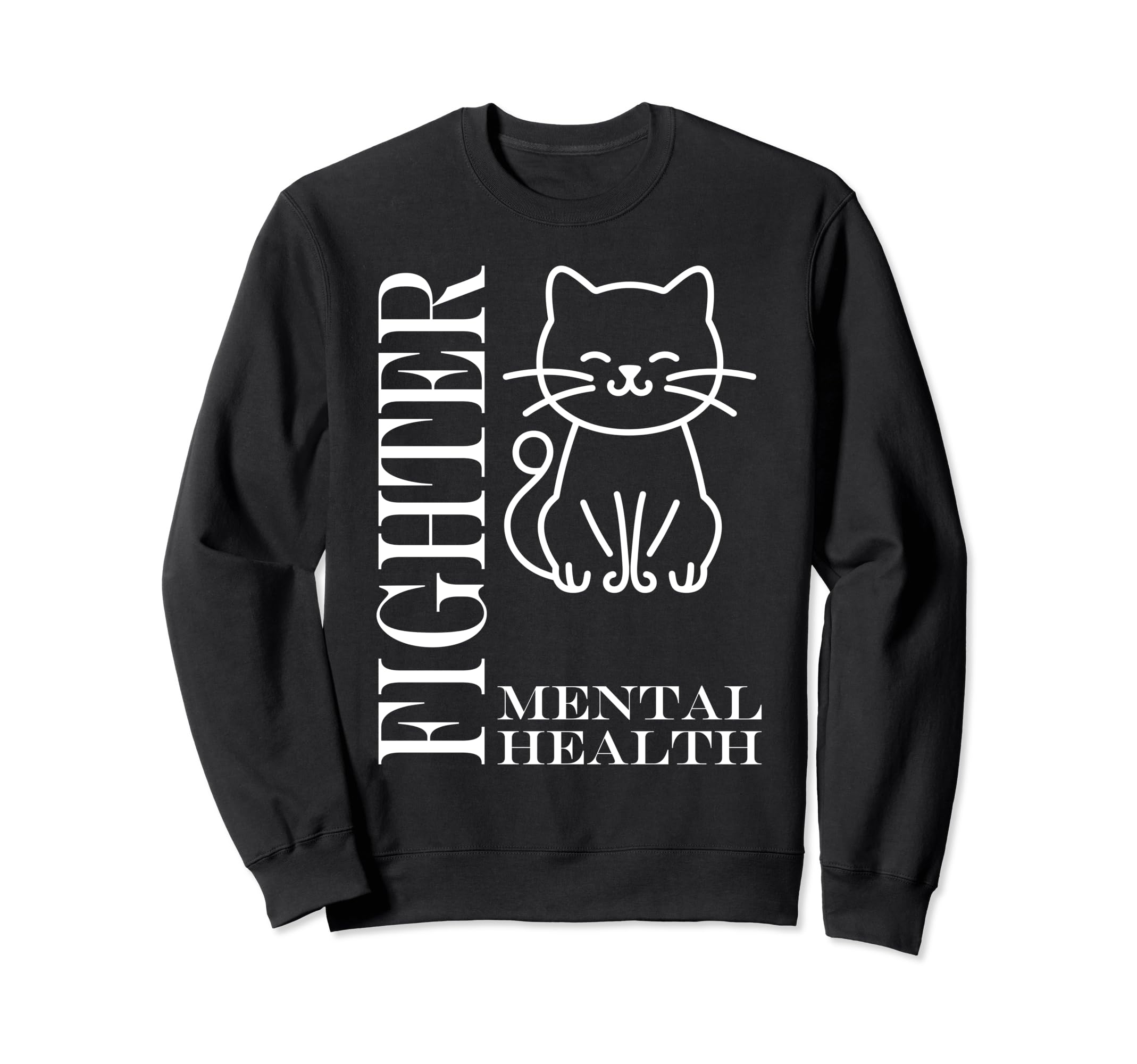 Warrior Brain Illness Animal Fighter Sweatshirt - Novelty Apparel Unisex - T-Shirt, Sweatshirt, Hoodie