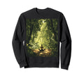 Calm Forest Meditation Scene Sweatshirt - Casual Everyday Wear Unisex - T-Shirt, Sweatshirt, Hoodie