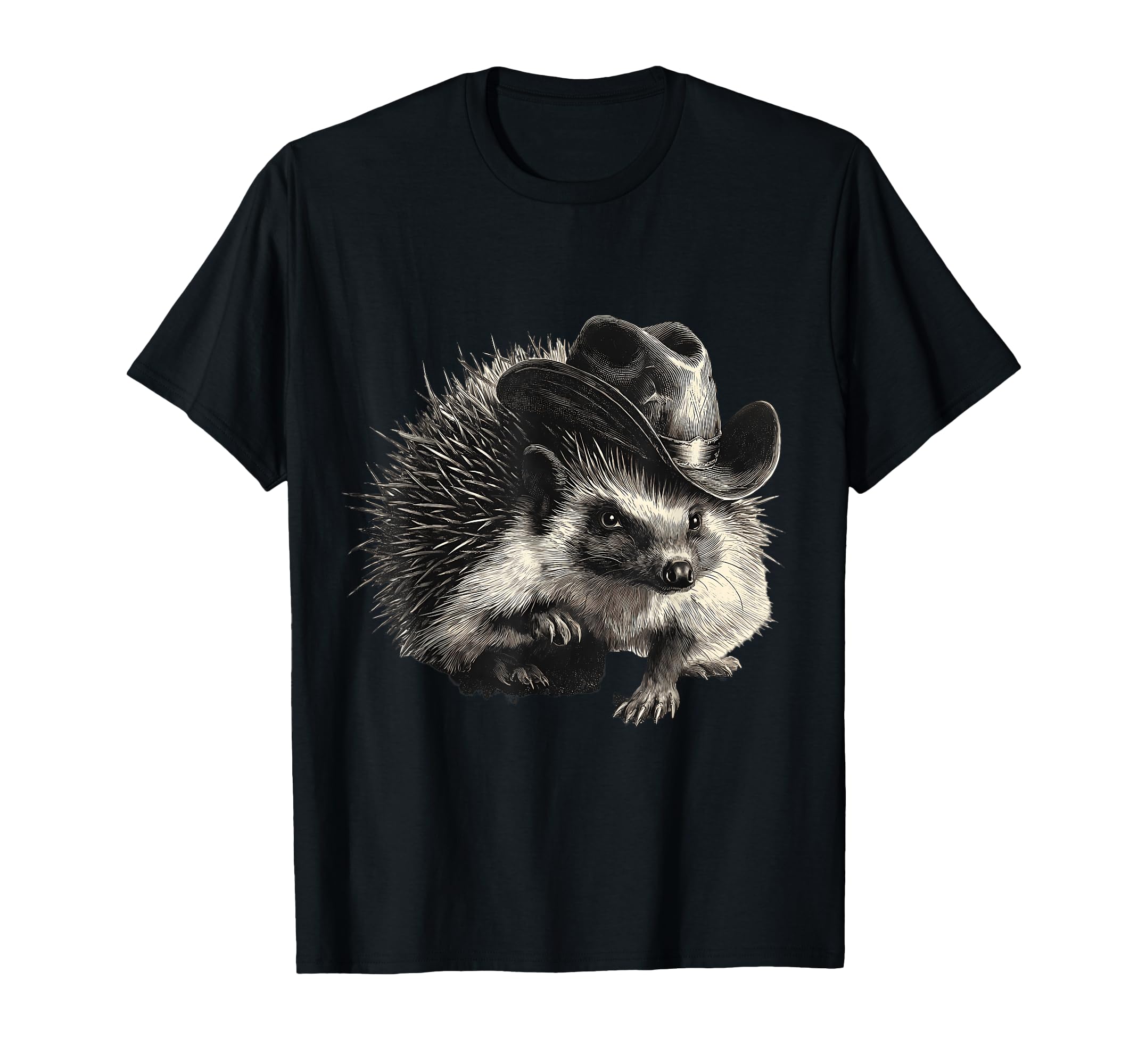 Hedgehog Cowboy Rodeo Cowgirl Western T-Shirt - Trendy Graphic Men Women - T-Shirt, Sweatshirt, Hoodie