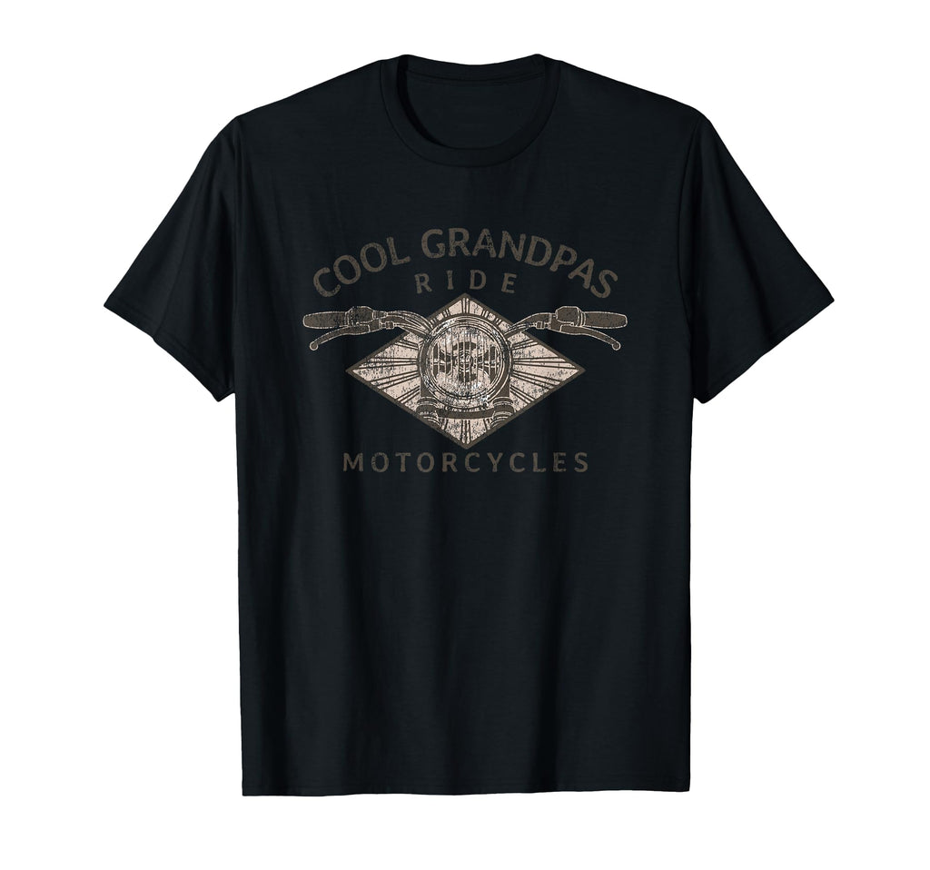 Grandpas Ride Motorcycles Fathers T-Shirt - Casual Everyday Wear Men Women - T-Shirt, Sweatshirt, Hoodie