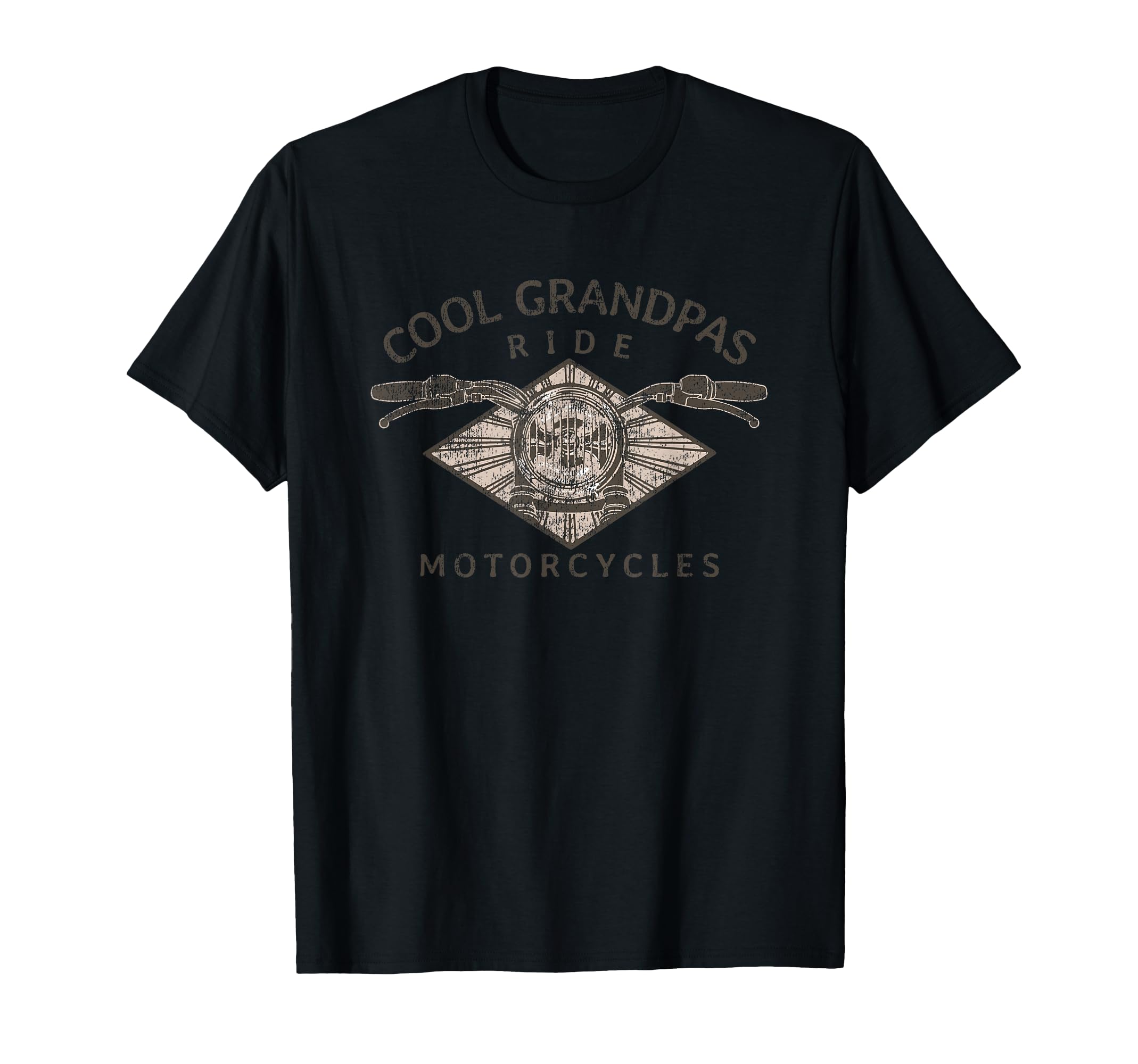Grandpas Ride Motorcycles Fathers T-Shirt - Casual Everyday Wear Men Women - T-Shirt, Sweatshirt, Hoodie
