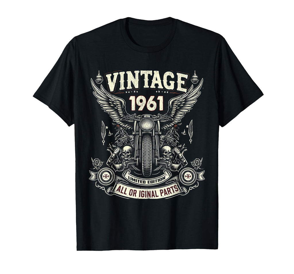 1961 Born 1961 63Th Birthday T-Shirt - Custom Art Print Men Women - T-Shirt, Sweatshirt, Hoodie