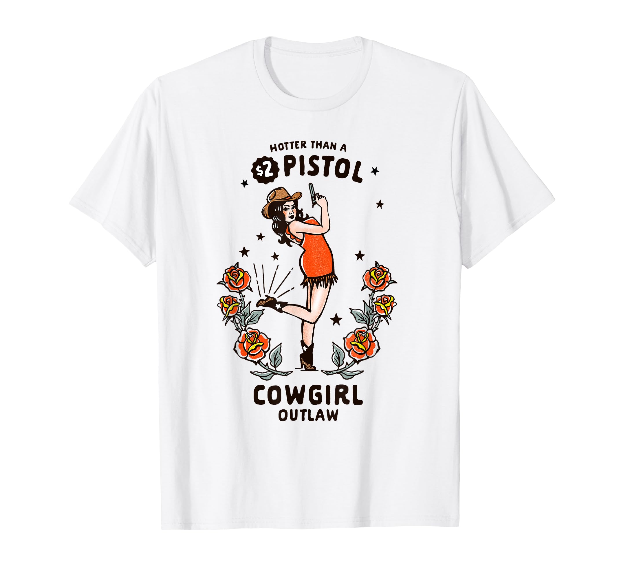 Western Cowgirl Outlaw Best Gift T-Shirt - Fun Novelty Design Unisex - T-Shirt, Sweatshirt, Hoodie