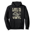 Vinyl Collecting Record Player Hoodie - Novelty Apparel for Adults - T-Shirt, Sweatshirt, Hoodie