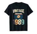 1989 31St Birthday Vinyl Record Player T-Shirt - Trendy Graphic for Adults - T-Shirt, Sweatshirt, Hoodie