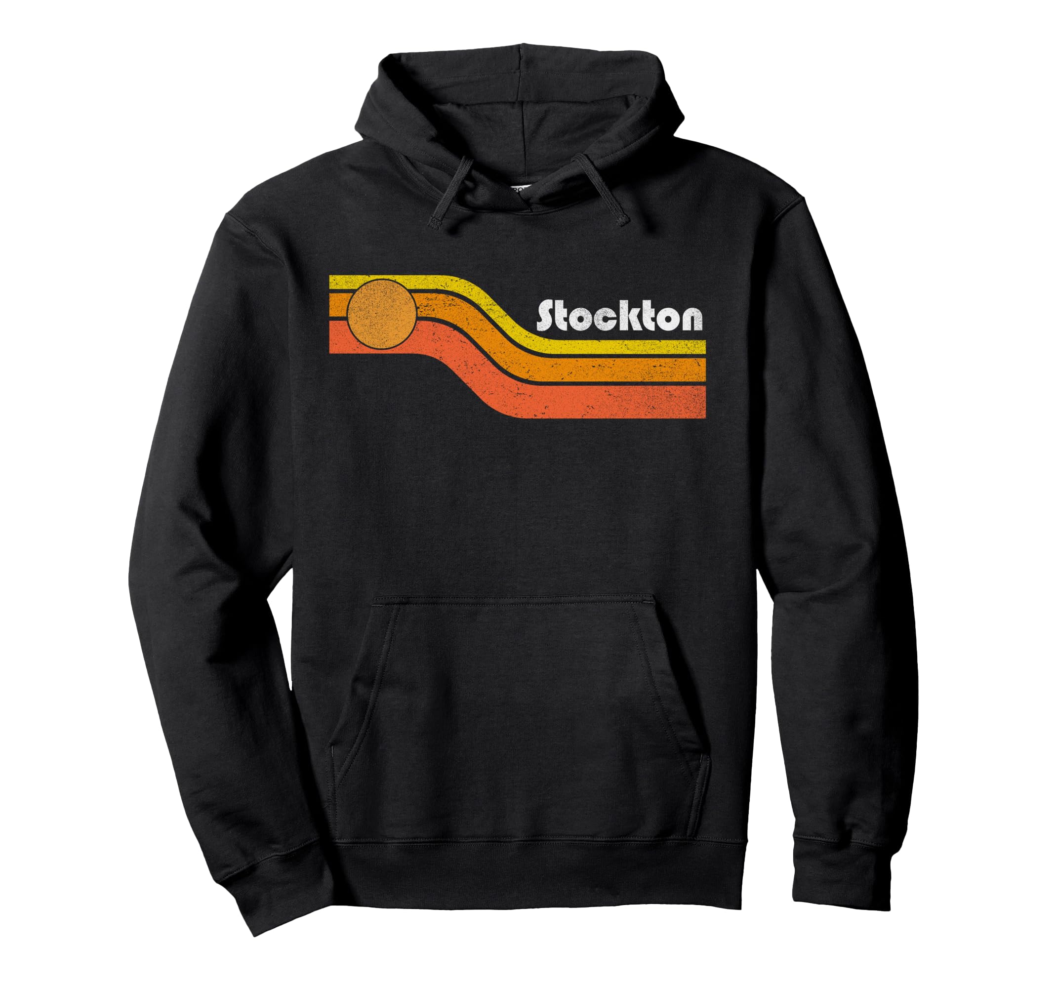Stockton 70S 80S Hoodie - Unique Graphic Men Women - T-Shirt, Sweatshirt, Hoodie