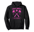Santa Monica California Established 1875 Hoodie - Aesthetic Graphic Unisex - T-Shirt, Sweatshirt, Hoodie