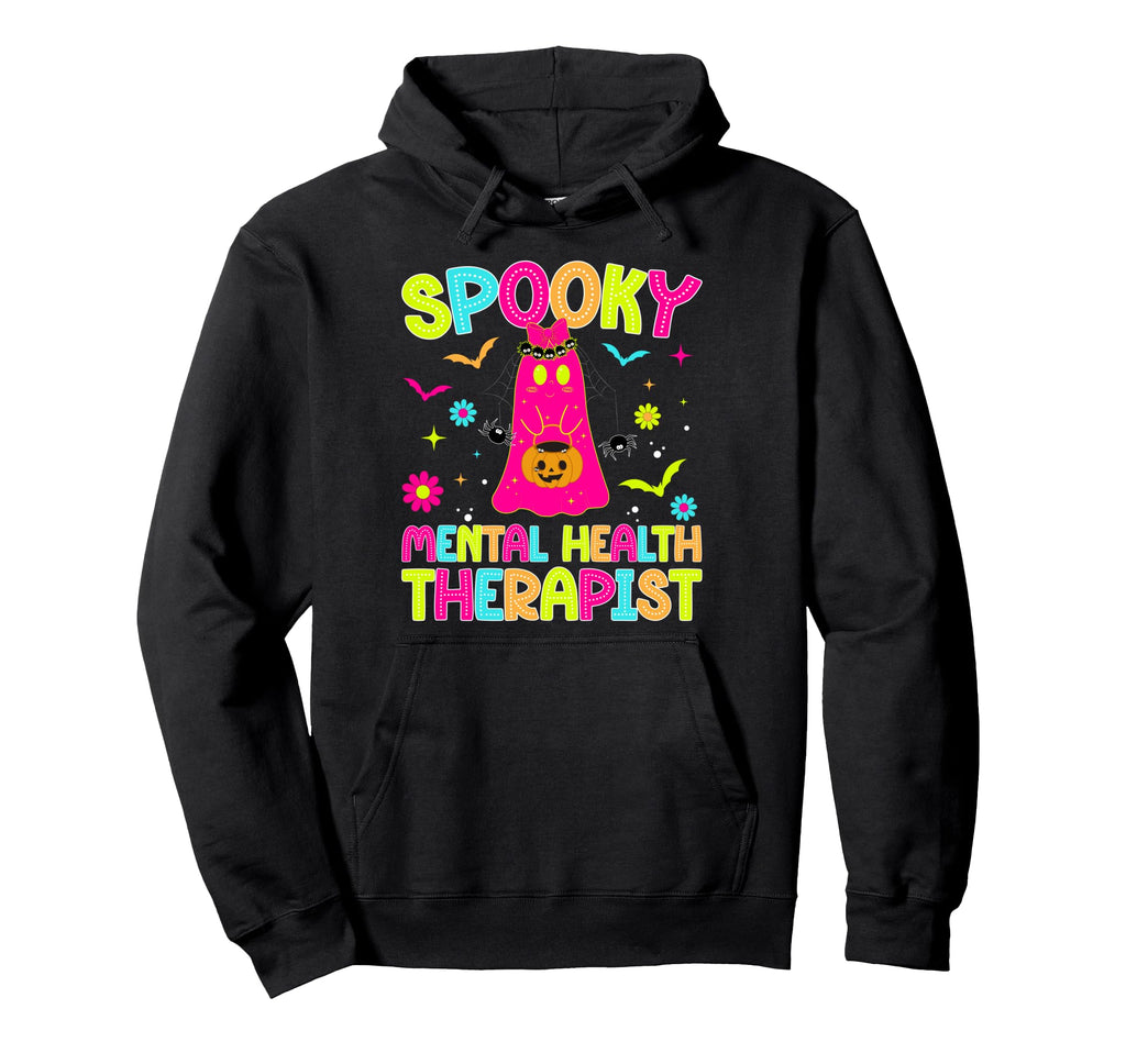 Spooky Mental Health Therapist Hoodie - Casual Everyday Wear for Adults - T-Shirt, Sweatshirt, Hoodie