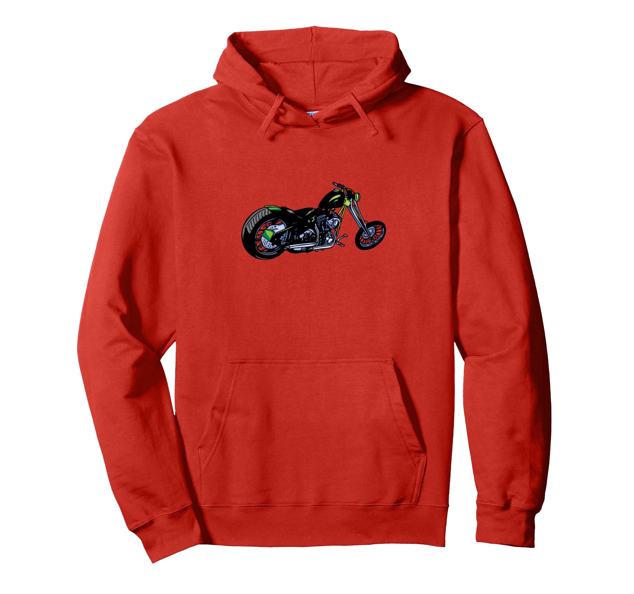 Green Motorcycle Hoodie - Custom Art Print Unisex - T-Shirt, Sweatshirt, Hoodie
