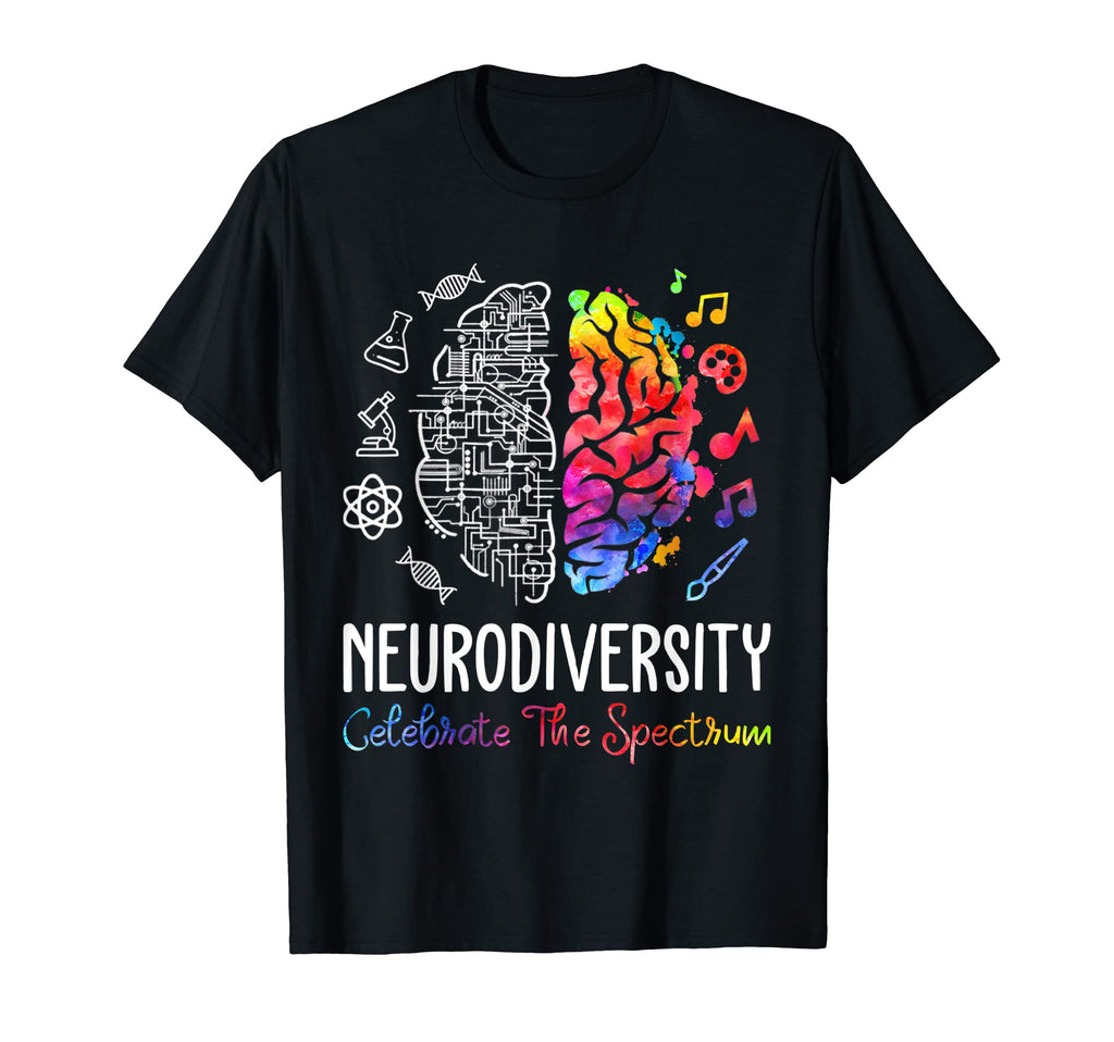 Celebrate Spectrum Neurodiversity T-Shirt - Novelty Apparel Men Women - T-Shirt, Sweatshirt, Hoodie