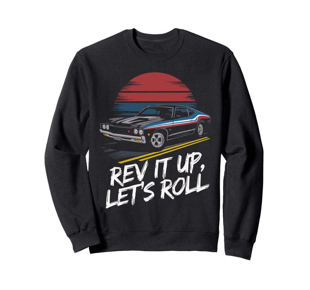 Muscle Car Lover Carguy Car Sweatshirt - Aesthetic Graphic for Adults - T-Shirt, Sweatshirt, Hoodie