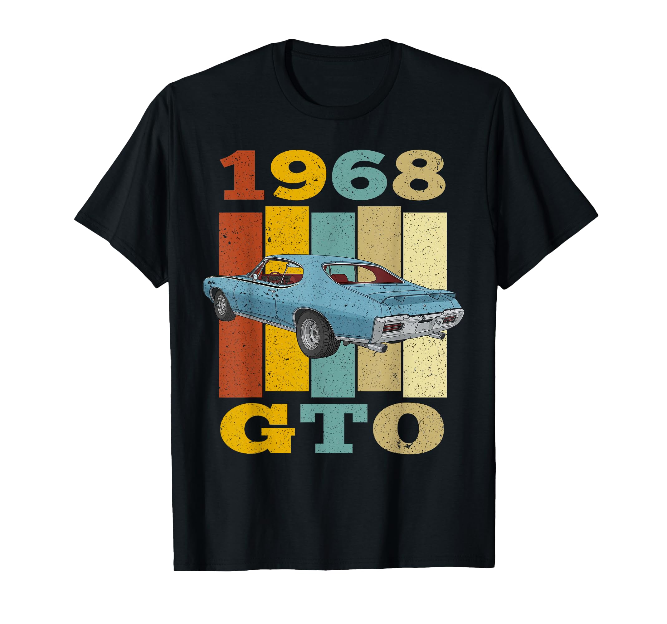 68 1968 Gto Silhouette Muscle Car T-Shirt - Trendy Graphic Men Women - T-Shirt, Sweatshirt, Hoodie