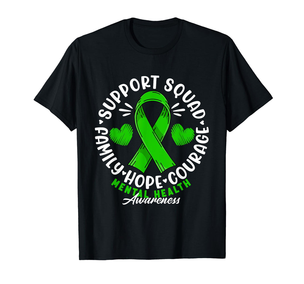 Support Awareness Squad I Depression T-Shirt - Aesthetic Graphic Unisex - T-Shirt, Sweatshirt, Hoodie