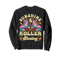 Roller Skating Skate 1970S Sunshine Sweatshirt - Novelty Apparel Unisex - T-Shirt, Sweatshirt, Hoodie