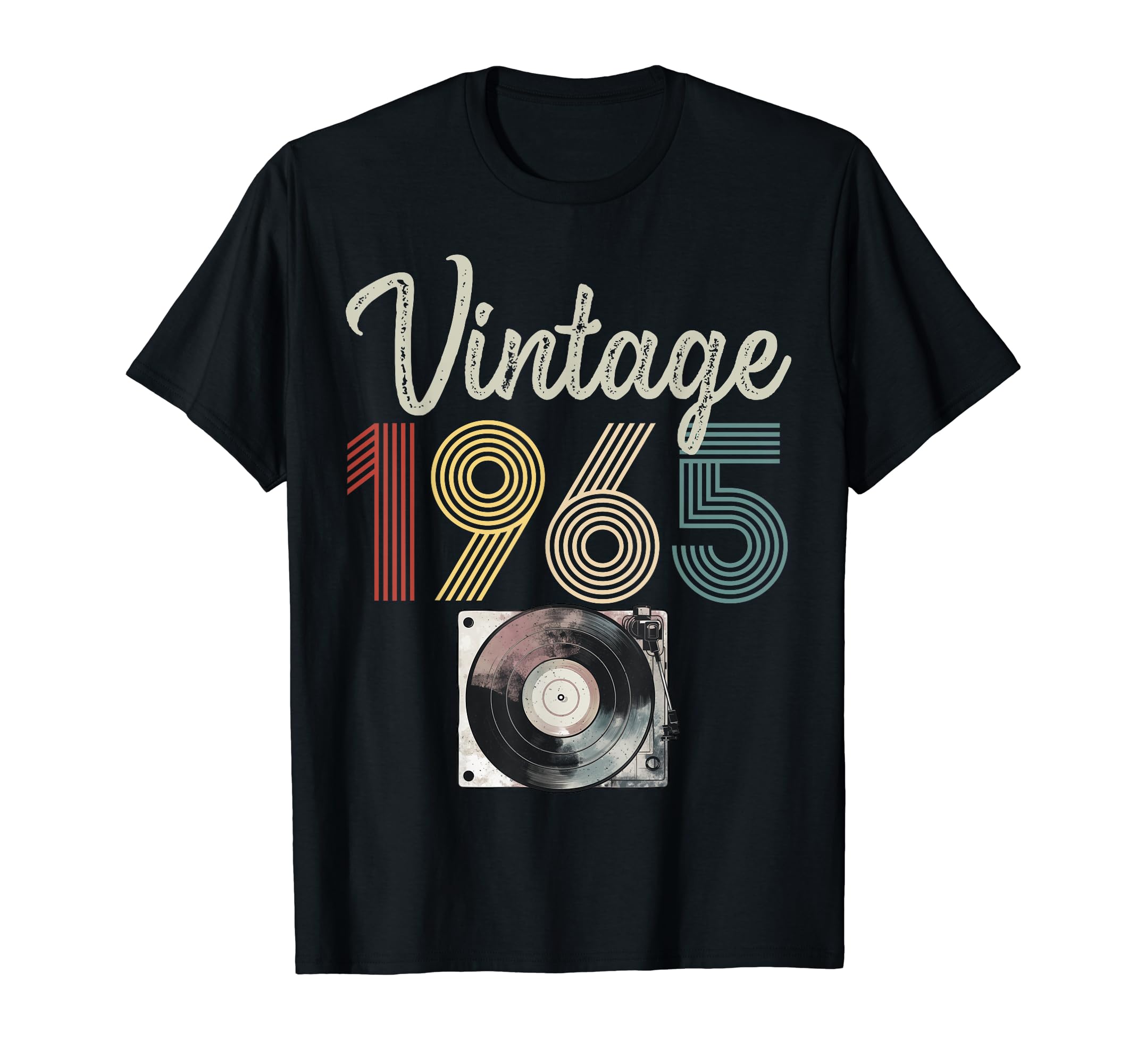 1965 Born 1965 Vinyl Record Player T-Shirt - Streetwear Style Men Women - T-Shirt, Sweatshirt, Hoodie