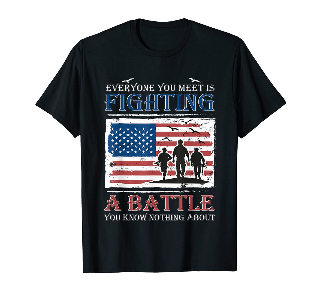 Army Veteran Usa Military Soldier Mental T-Shirt - Novelty Apparel Unisex - T-Shirt, Sweatshirt, Hoodie