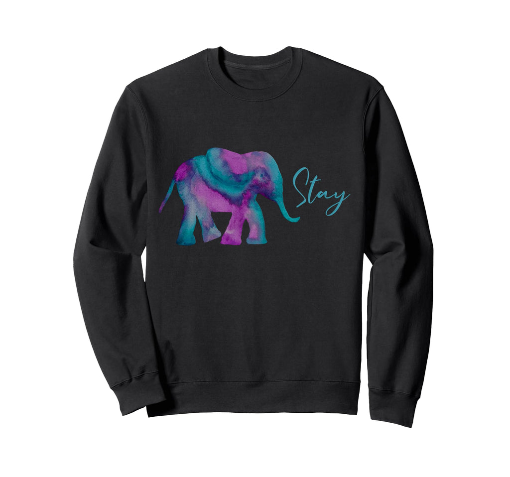 Stay Suicide Prevention Teal Purple Sweatshirt - Graphic Print Men Women - T-Shirt, Sweatshirt, Hoodie