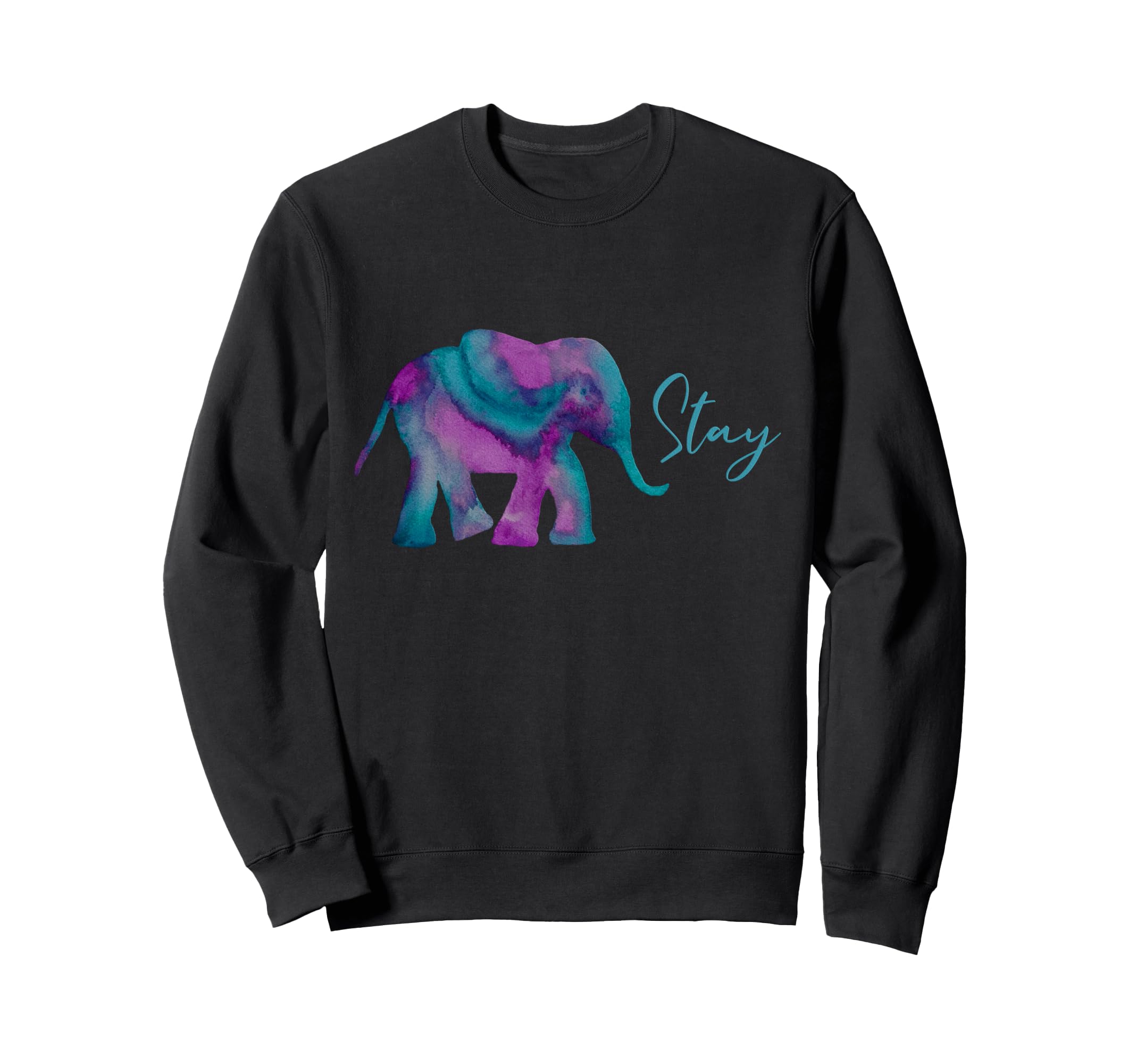 Stay Suicide Prevention Teal Purple Sweatshirt - Graphic Print Men Women - T-Shirt, Sweatshirt, Hoodie