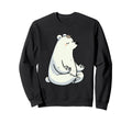 Meditation Polar Bear Yoga Pose Sweatshirt - Streetwear Style for Adults - T-Shirt, Sweatshirt, Hoodie