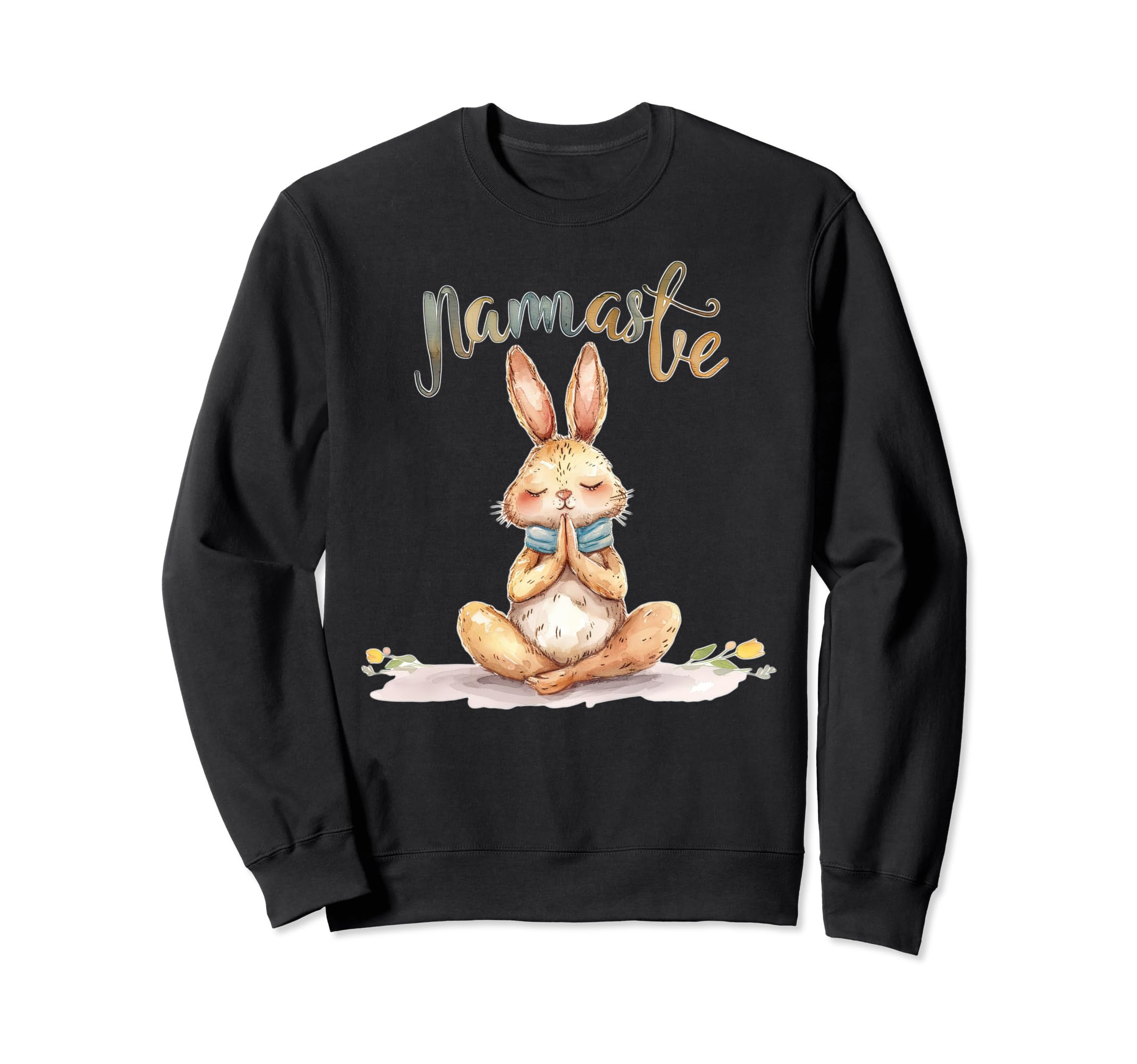 Namaste Rabbit Spiritual Sweatshirt - Casual Everyday Wear Unisex - T-Shirt, Sweatshirt, Hoodie
