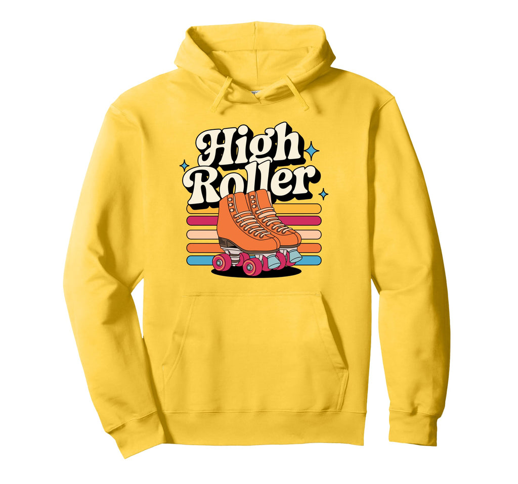 High Roller Roller Skating Roller Hoodie - Streetwear Style for Adults - T-Shirt, Sweatshirt, Hoodie