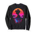 Vaporwave Geisha 80S Synthwave 5 Sweatshirt - Custom Art Print Men Women - T-Shirt, Sweatshirt, Hoodie