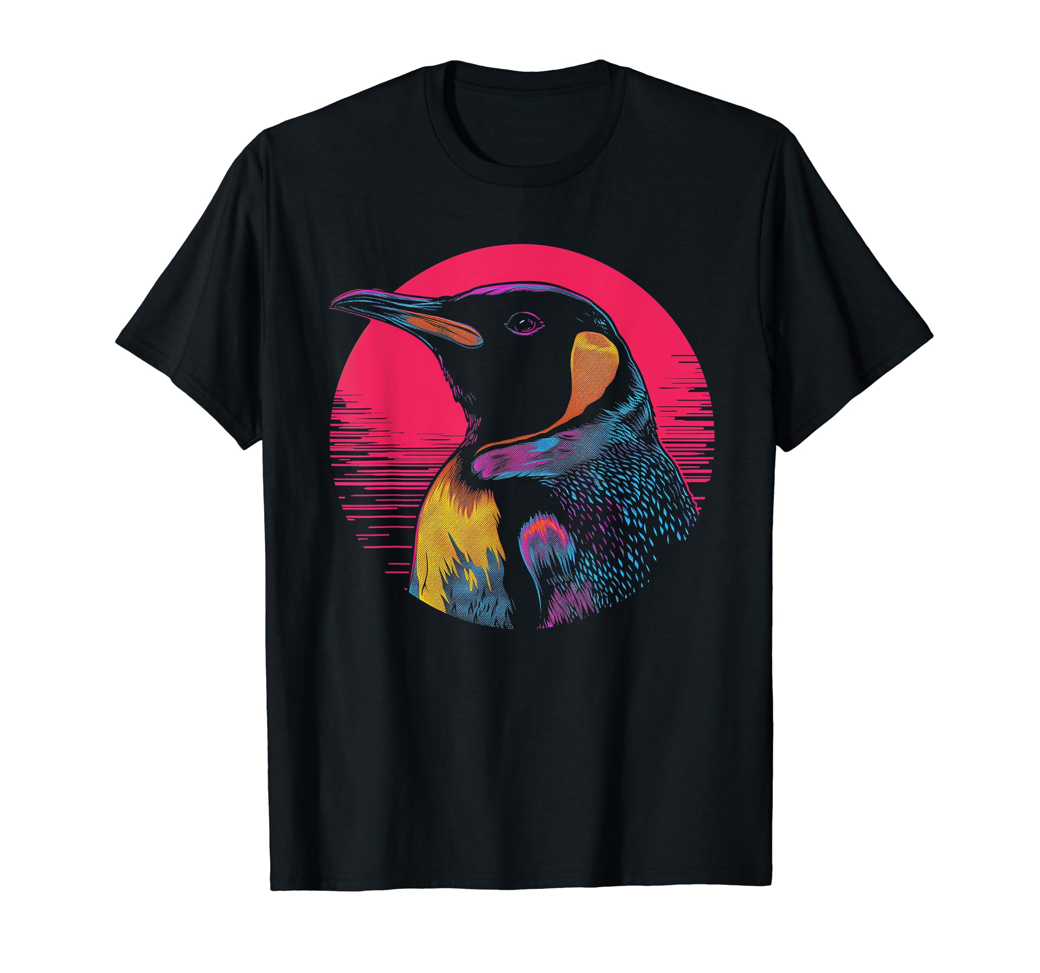 Penguin Vaporwave Aesthetic T-Shirt - Casual Everyday Wear for Adults - T-Shirt, Sweatshirt, Hoodie