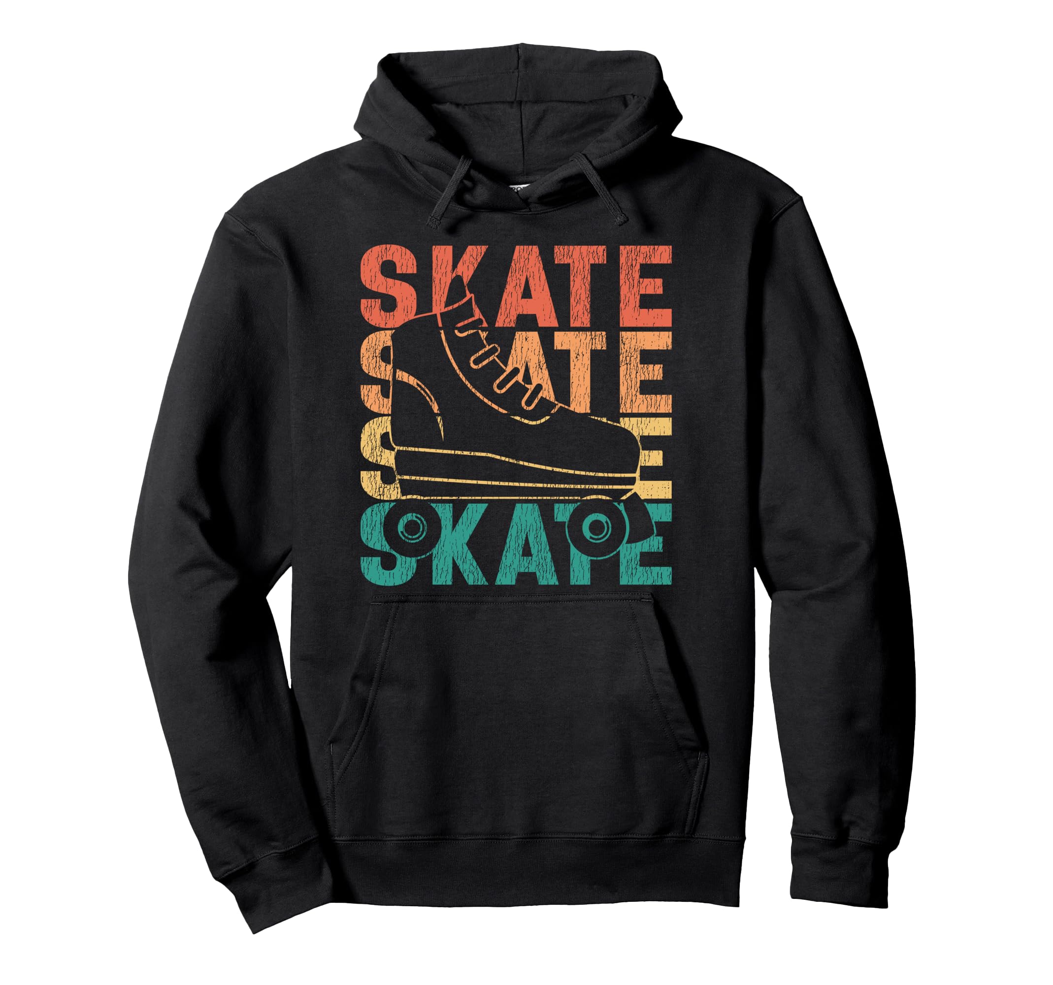 Roller Skating Skate 1970S Skate Hoodie - Casual Everyday Wear Men Women - T-Shirt, Sweatshirt, Hoodie