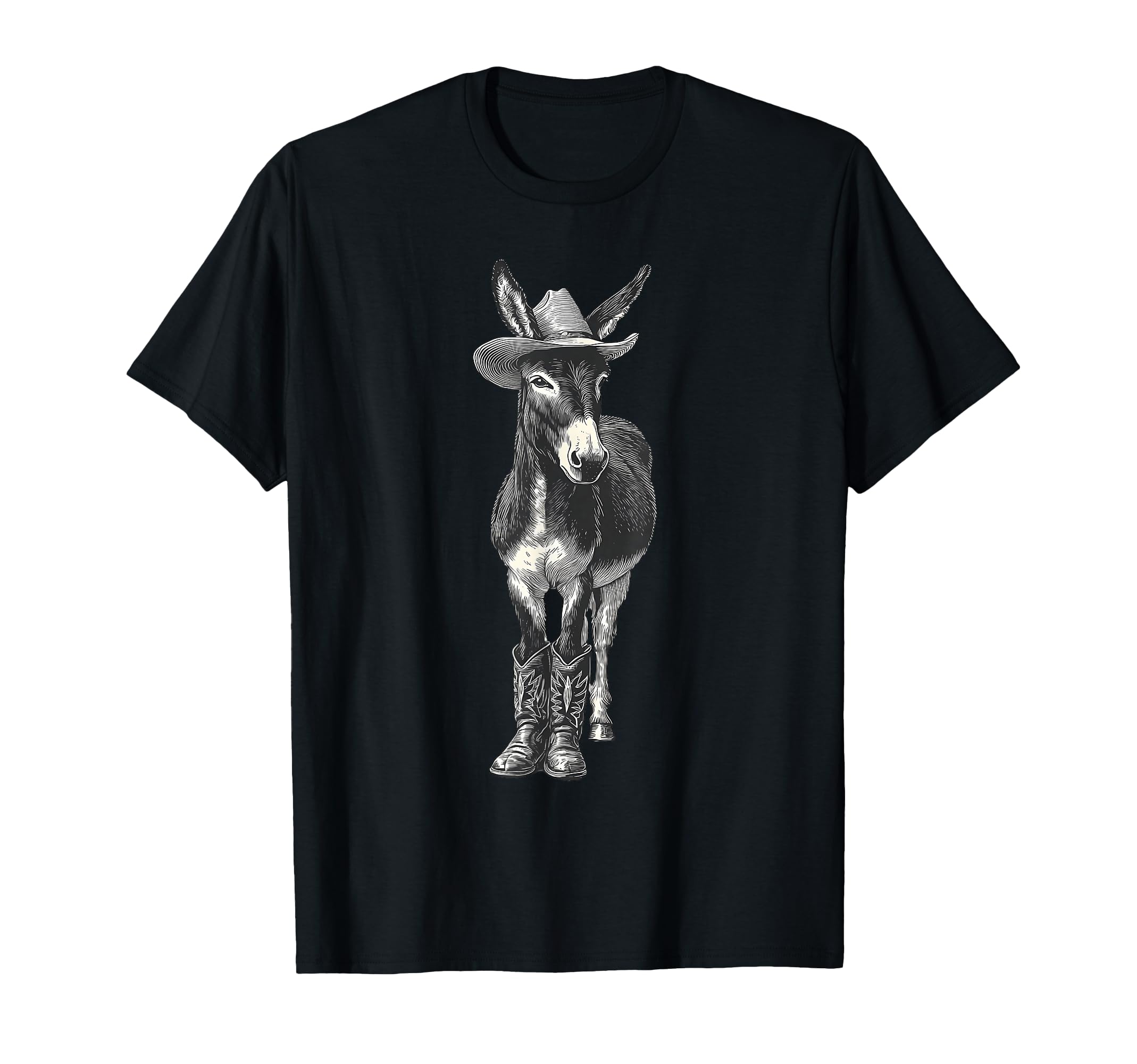 Donkey Cowboy Rodeo Cowgirl Western T-Shirt - Streetwear Style for Adults - T-Shirt, Sweatshirt, Hoodie