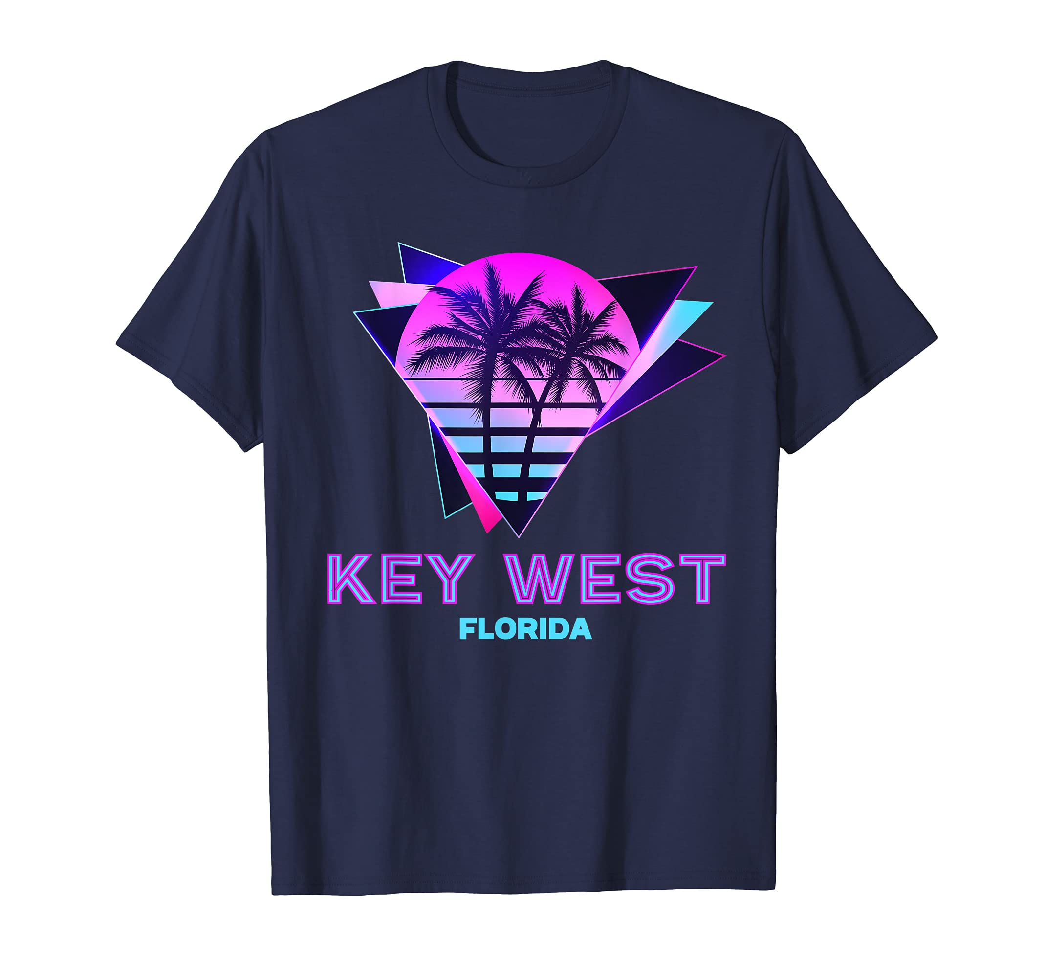 Key West Florida Vaporware 80S Aesthetic T-Shirt - Graphic Print for Adults - T-Shirt, Sweatshirt, Hoodie