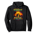 Weekend Vibes Dog Lover Funny Sunset Hoodie - Fun Novelty Design Men Women - T-Shirt, Sweatshirt, Hoodie
