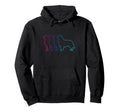 Golden Retriever Silhouette Synthwave Hoodie - Aesthetic Graphic Unisex - T-Shirt, Sweatshirt, Hoodie