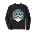 Bold Winter Leopard Head Sweatshirt - Casual Everyday Wear for Adults - T-Shirt, Sweatshirt, Hoodie