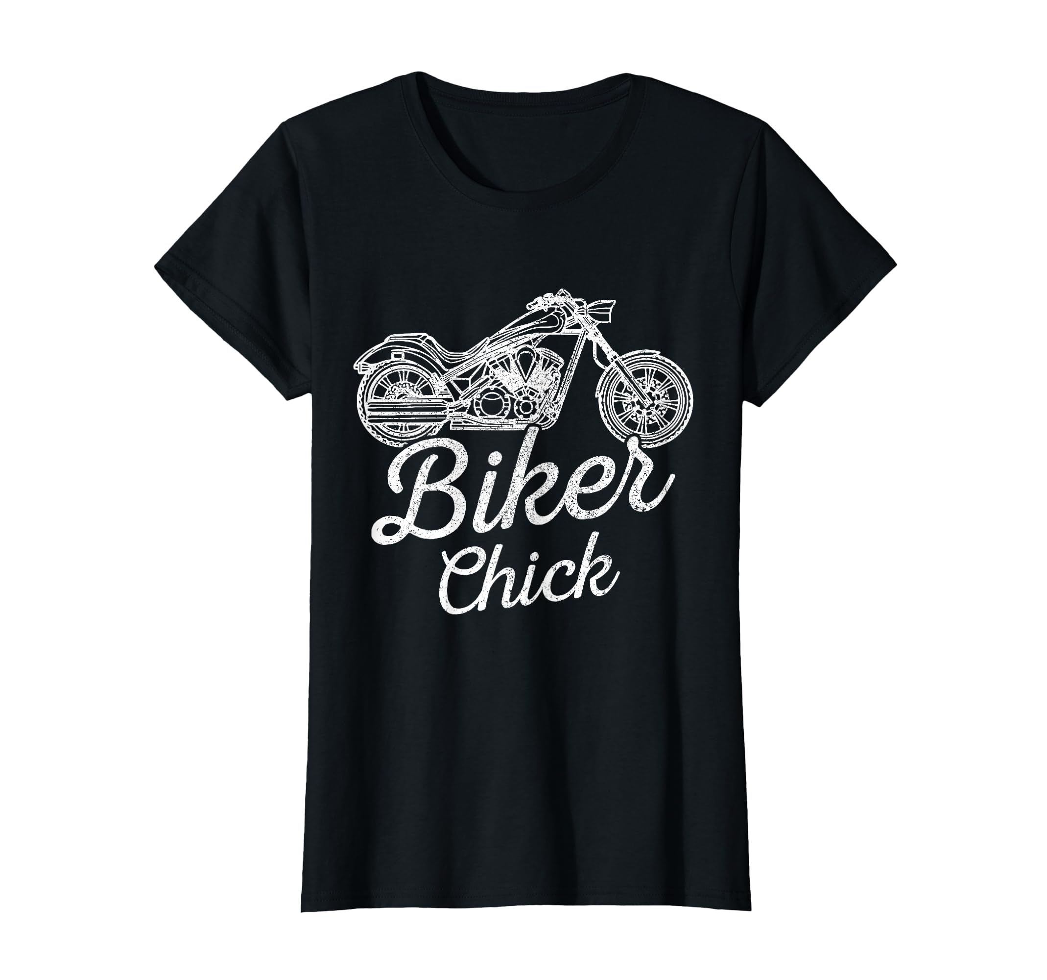 Biker Chick Motorcycle Biker T-Shirt - Custom Art Print Men Women - T-Shirt, Sweatshirt, Hoodie