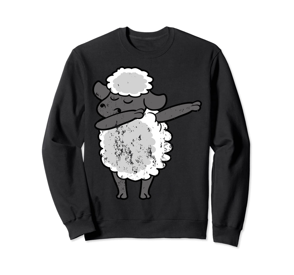 Sheep Animal Dabbing Dab Dancing Sweatshirt - Fun Novelty Design Unisex - T-Shirt, Sweatshirt, Hoodie