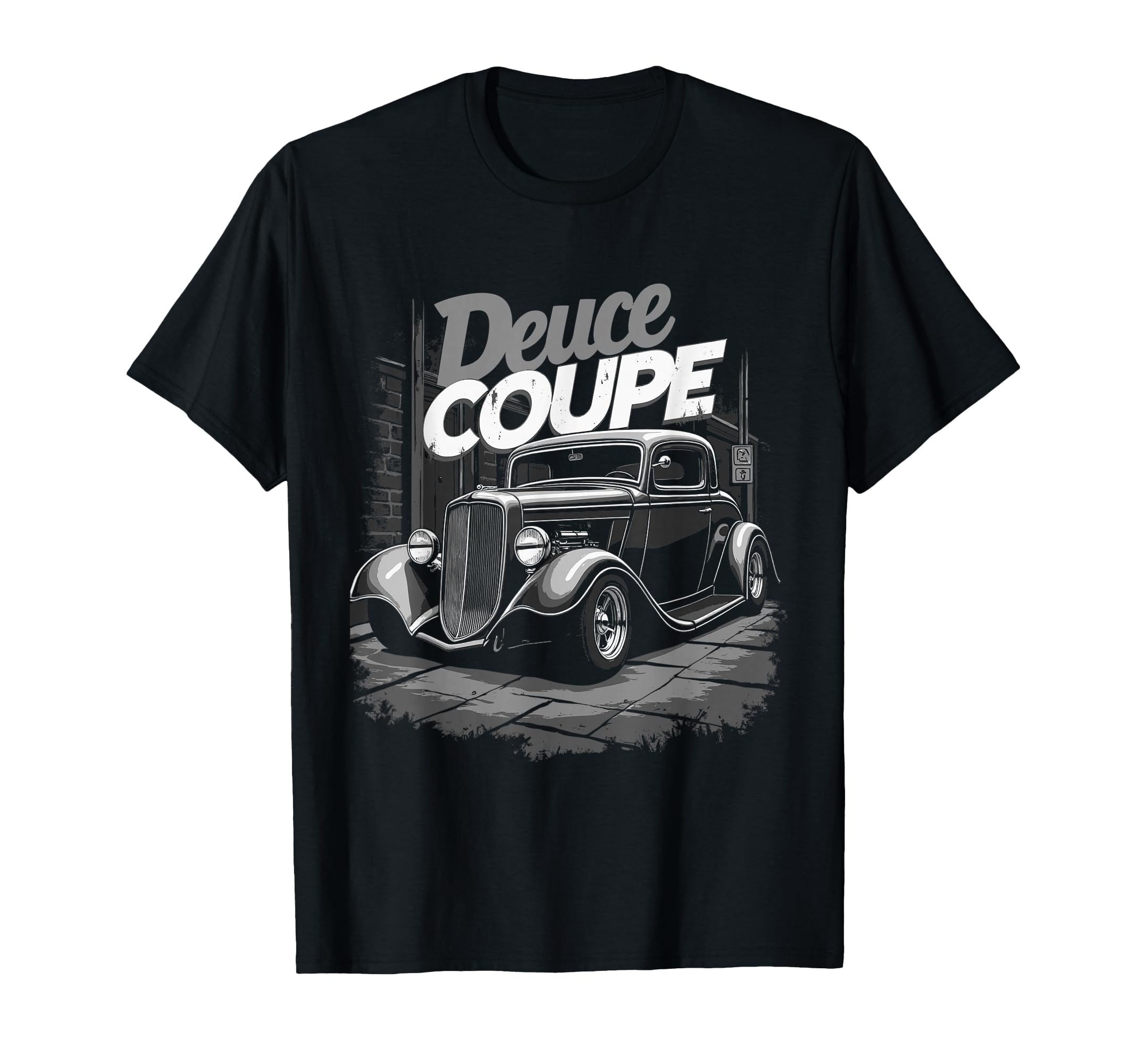 1932 Hot Rod Car Deuce Coupe 3 T-Shirt - Fun Novelty Design for Adults - T-Shirt, Sweatshirt, Hoodie