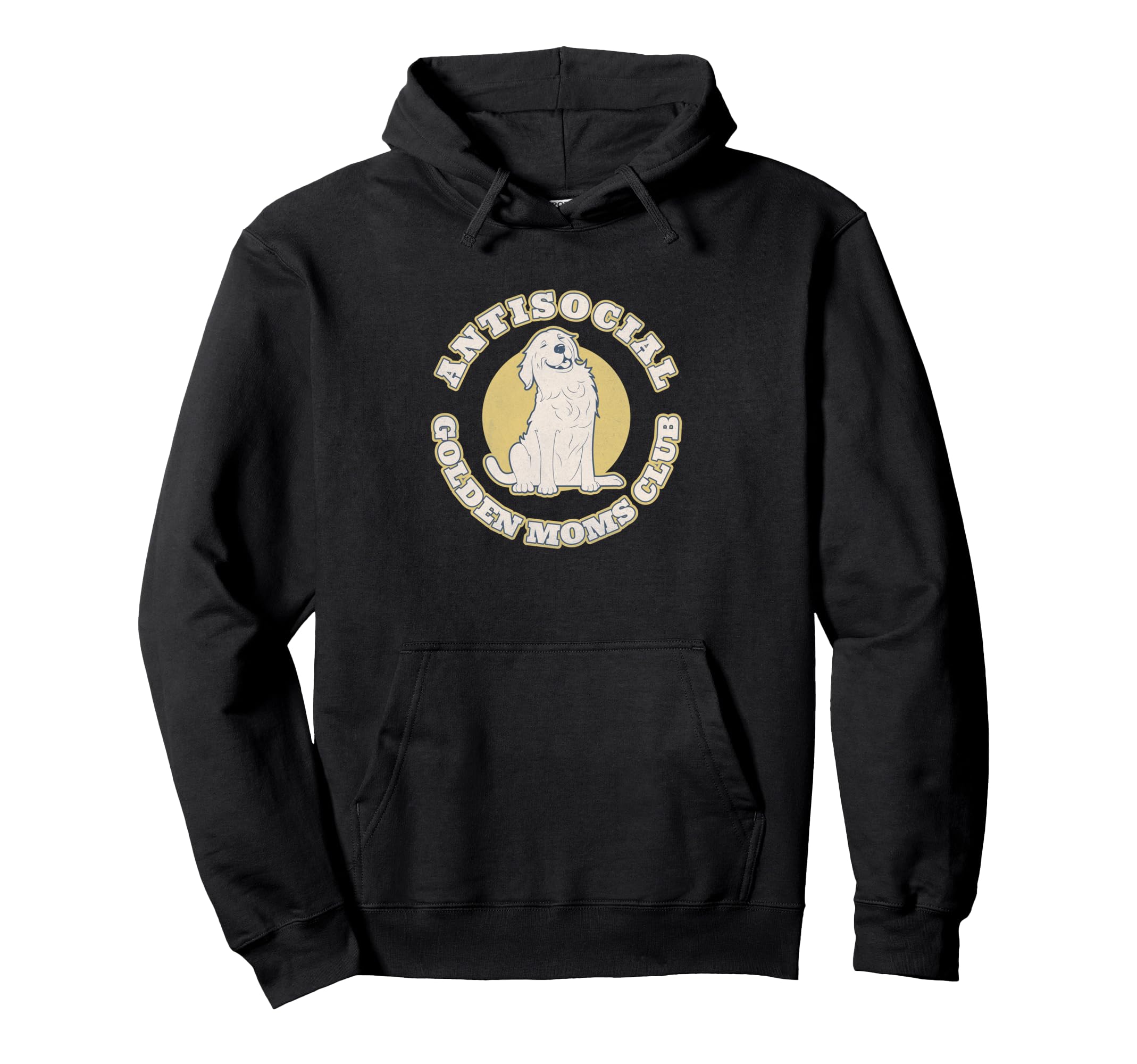 Antisocial Golden Moms Club Introvert Hoodie - Minimalist Print Men Women - T-Shirt, Sweatshirt, Hoodie