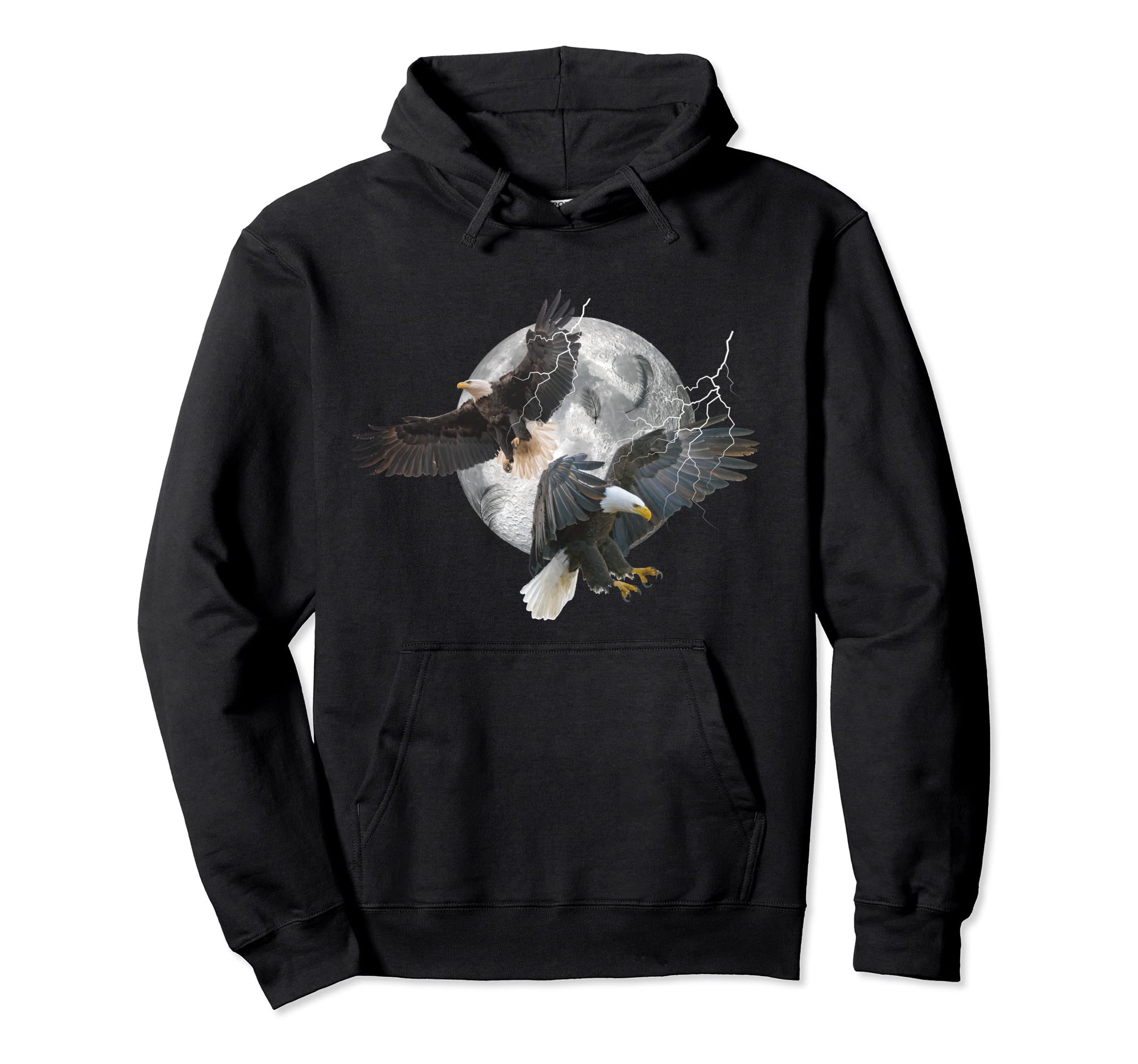 Eagle Flying Eagle Biker Motorcycle Hoodie - Custom Art Print Men Women - T-Shirt, Sweatshirt, Hoodie