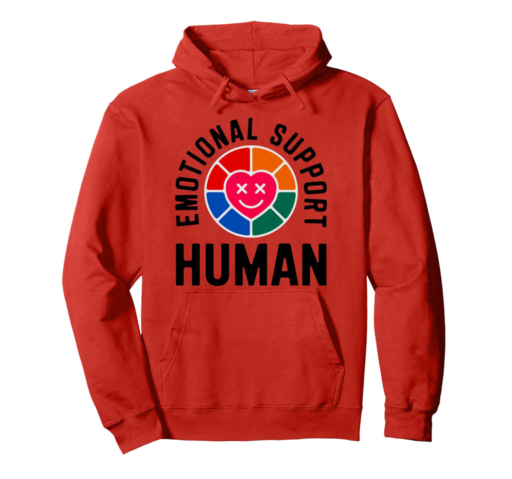 Emotional Support Human Mental Health Hoodie - Unique Graphic Men Women - T-Shirt, Sweatshirt, Hoodie