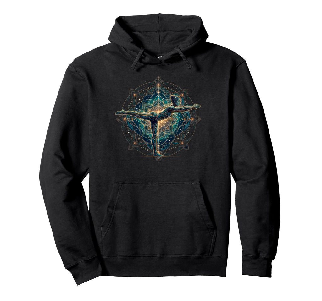 Yoga Pose Mandala Chakra Meditation Hoodie - Novelty Apparel Men Women - T-Shirt, Sweatshirt, Hoodie