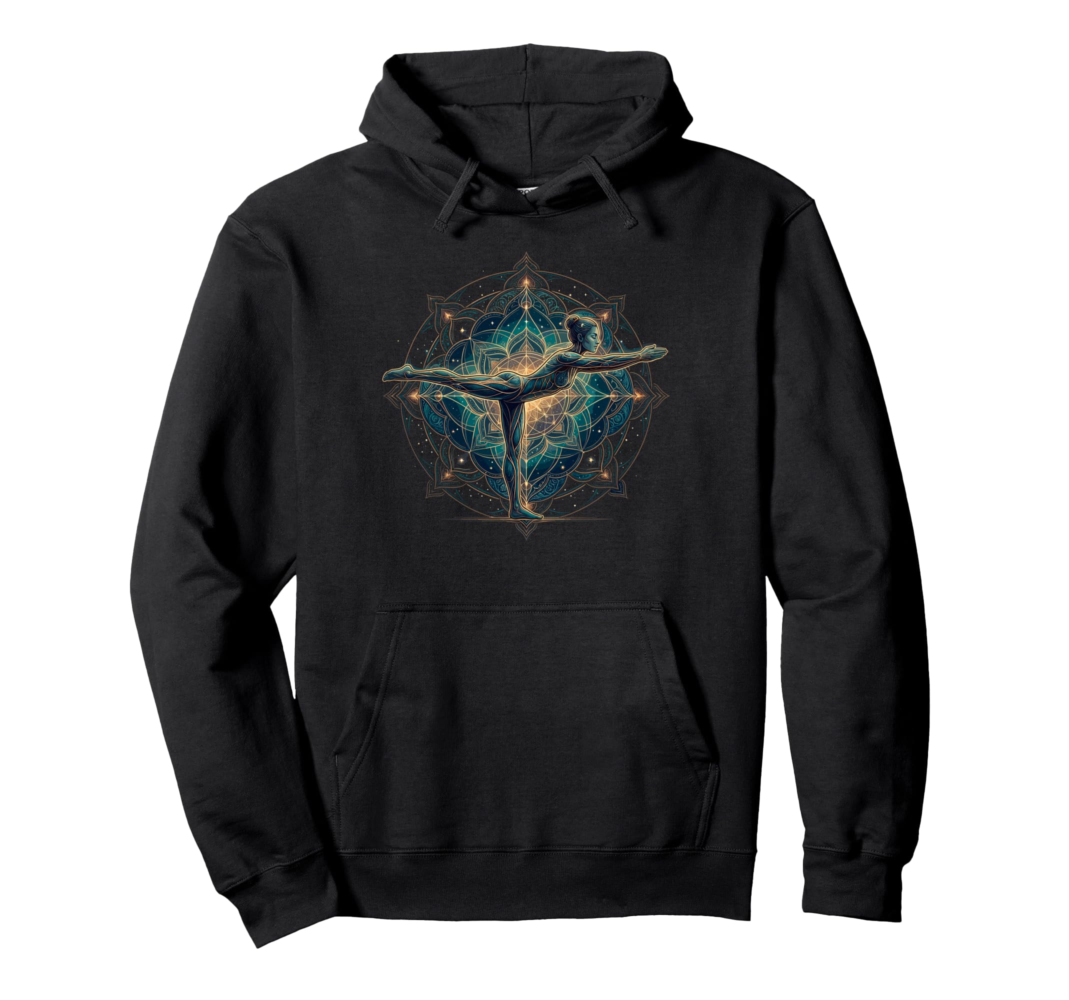 Yoga Pose Mandala Chakra Meditation Hoodie - Novelty Apparel Men Women - T-Shirt, Sweatshirt, Hoodie