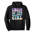 Uncle Birthday Daughter Groovy Dad Hoodie - Aesthetic Graphic Men Women - T-Shirt, Sweatshirt, Hoodie