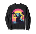 Brown Labrador Retriever 80S Sweatshirt - Custom Art Print Unisex - T-Shirt, Sweatshirt, Hoodie