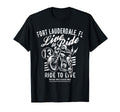 Fort Lauderdale Florida Motorcycle T-Shirt - Fun Novelty Design for Adults - T-Shirt, Sweatshirt, Hoodie