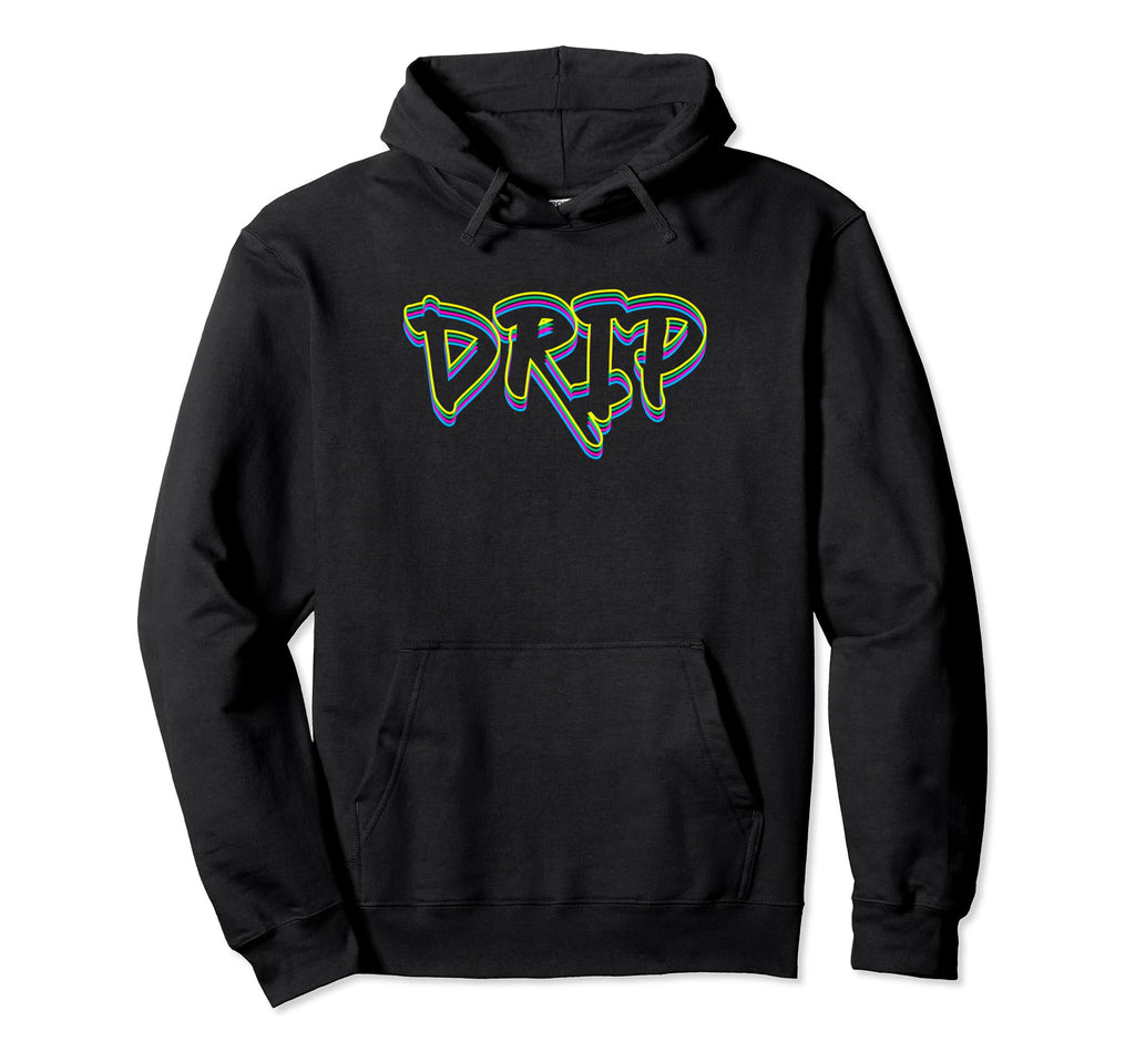 Trendingdesigns Vibe Drip Typography Hoodie - Fun Novelty Design Men Women - T-Shirt, Sweatshirt, Hoodie