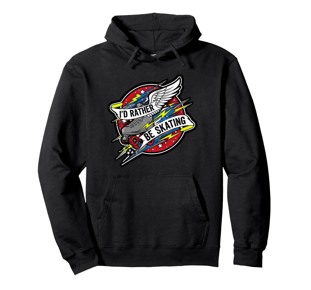 Id Rather Be Skating Roller Skate Hoodie - Casual Everyday Wear for Adults - T-Shirt, Sweatshirt, Hoodie