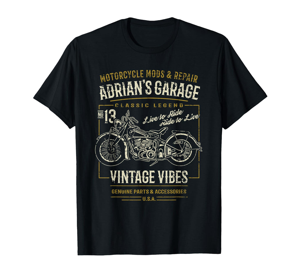 Adrians Hotrod Garage Designs Name T-Shirt - Streetwear Style Men Women - T-Shirt, Sweatshirt, Hoodie