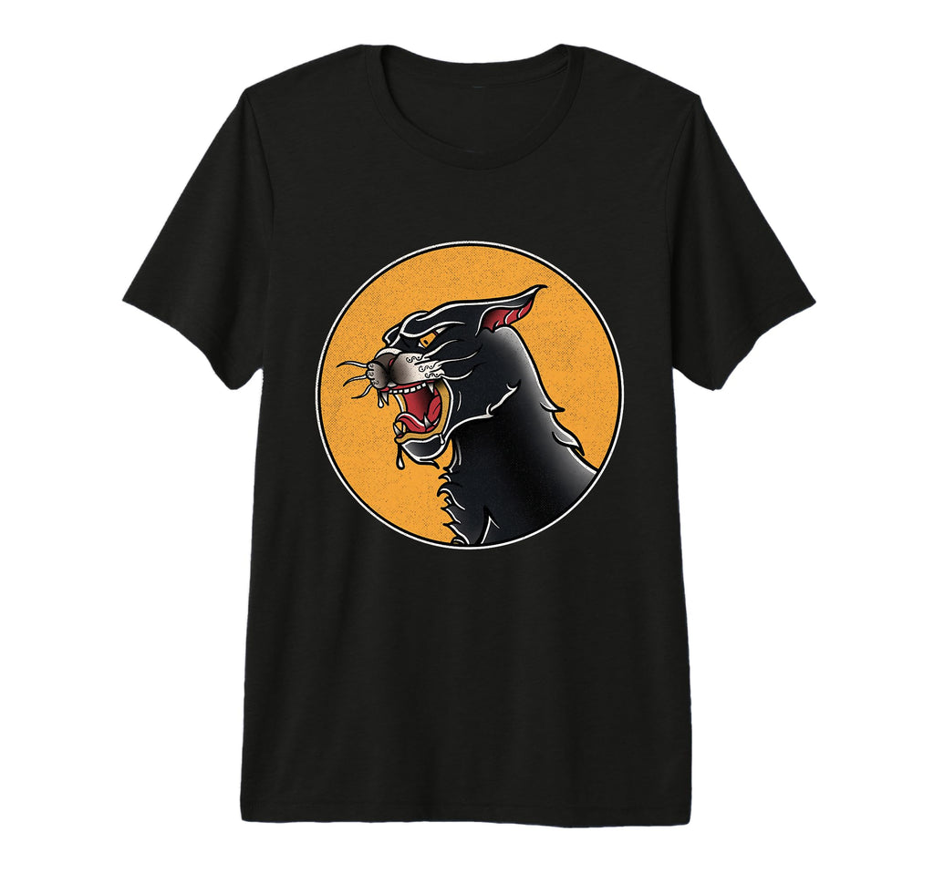 American Traditional Panther Tattoo T-Shirt - Custom Art Print for Adults - T-Shirt, Sweatshirt, Hoodie