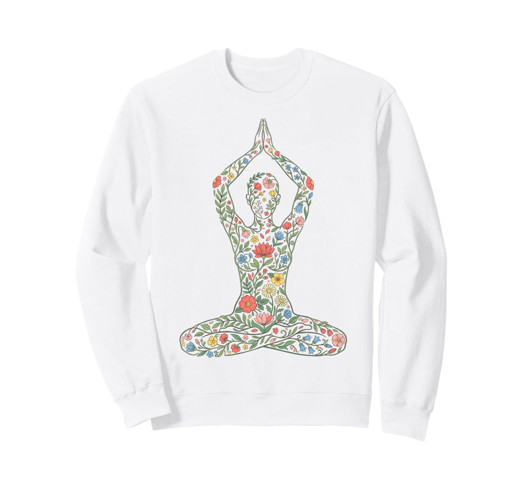 Yoga Meditation Lotus Pose Sweatshirt - Casual Everyday Wear Unisex - T-Shirt, Sweatshirt, Hoodie