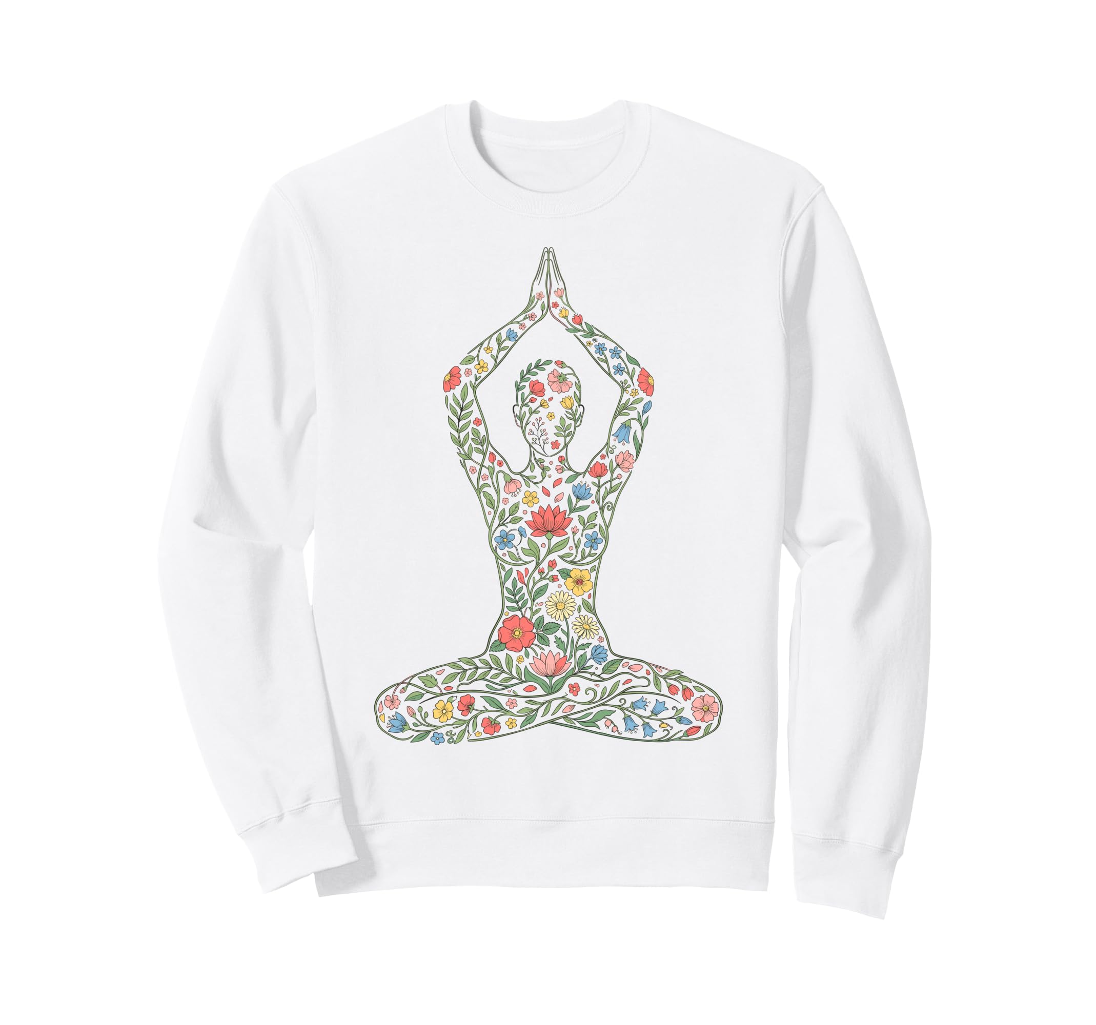 Yoga Meditation Lotus Pose Sweatshirt - Casual Everyday Wear Unisex - T-Shirt, Sweatshirt, Hoodie